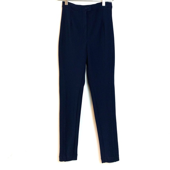 Vintage Serge Azar Navy Pants Paris France - Picture 3 of 15